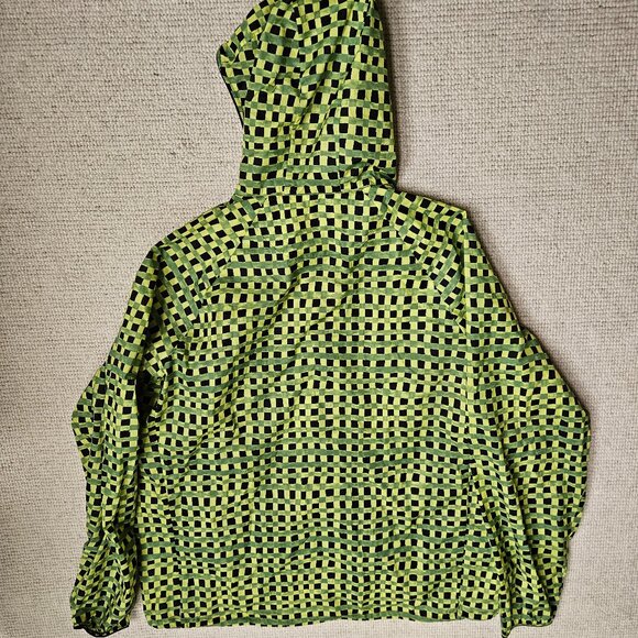 UNIQLO x Marni Packable Jacket Anorak XL Outdoor Athletic Casual Green Check - Picture 3 of 11